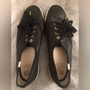 Kate Spade Keds woven Black Women's Shoes